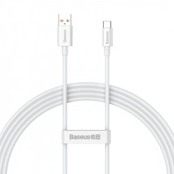 Cablu USB la USB-C Baseus Superior 100W 1,5 m (alb) - Img 2