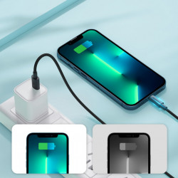 Cablu USB tip C durabil Joyroom - Încarcare rapida lightning/ transmisie de date 20W 1m negru (S-1024M13) - Img 5