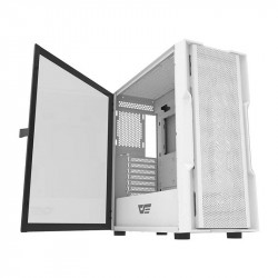 Carcasa computer Darkflash DK431 + 4 ventilatoare (alba) - Img 4