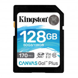 Card de memorie SD Kingston Canvas GO Plus, 128GB, Clasa 10, UHS-I, Adaptor inclus