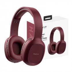 Casti Bluetooth fara fir Havit H2590BT PRO (rosu)