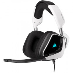 Casti gaming Corsair Void ELITE RGB, surround 7.1, USB, Alb