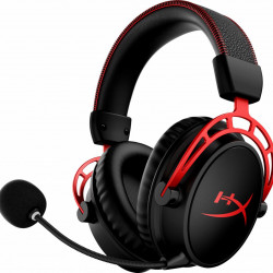 Casti gaming HyperX Cloud Alpha, Wireless, DTS virtual surround, Noice cancelling mic, Negru/Rosu - Img 2