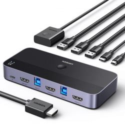 Comutator HDMI Ugreen CM664 Comutator KVM 2in1 - negru - Img 8