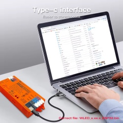 Controler pentru bandă luminoasă Gledopto GL-C-016WL-D WLED RGBIC, cu microfon și mod DIY (port USB-C) - Img 3