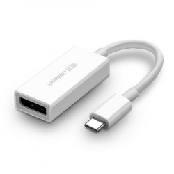 Convertor UGREEN MM130 USB-C la DP, 4K 60Hz, (alb)