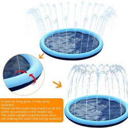 Covoraș de joacă cu apă și stropitori Tosekry, Suprafață antiderapantă, tip Splash Pad - Img 3