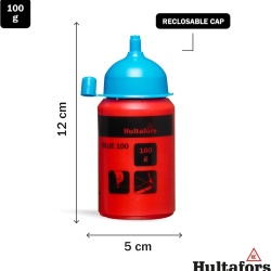 Cretă de Trasat Albastră Hultafors 100 g, Rezistentă la Apă și Vânt, Pigment Intens pentru Linii Vizibile și Durabile, Utilizare Interior și Exterior - Img 5