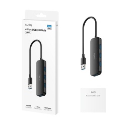 CUDY 4-Port USB-A 3.0 Hub - Img 3