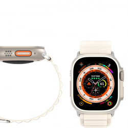 Curea cu catarama sport pentru Apple Watch Ultra/8/7/6/SE/5/4/3/2/1 (42, 44, 45, 49 mm) Curea Dux Ducis Versiune GS - alb - Img 4