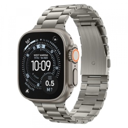 Curea Spigen Modern Fit Titanium pentru Apple Watch 49mm / 46mm / 45mm / 44mm Series, Gri AMP09105