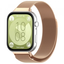 Curea Techsuit W009 pentru Huawei Watch Fit 4 Pro / Watch Fit 4 / Watch Fit 3, Roz Aurie
