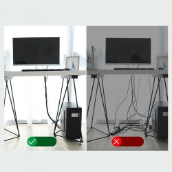 Curea Velcro Baseus pentru organizarea cablurilor , 3M , negru - Img 5