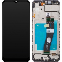 Display cu Touchscreen Samsung Galaxy A03s A037, cu Rama, Versiune G, Negru, Swap GH81-21233A