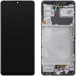 Display cu Touchscreen Samsung Galaxy A42 5G A426, cu Rama, Negru, Swap GH82-24375A