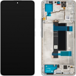 Display cu Touchscreen Xiaomi Poco X6 / Redmi Note 13 Pro 5G, cu Rama, Alb, Swap 560001N16P00