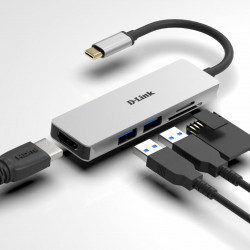 DLINK 5-IN-1 USB-C HUB DUB-M530