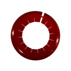 Element circular de plastic pentru mascare strapungeri pereti,pardoseli cu diametru intre 80mm si 110mm, MUGUR, rosu