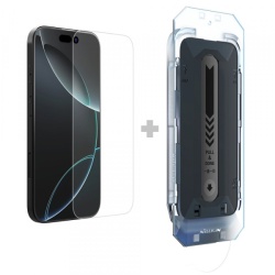 Folie de protectie Ecran Nillkin H+ Pro with Applicator pentru Apple iPhone 16, Sticla Securizata, Full Glue