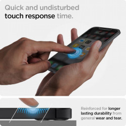 Folie din sticla securizata Spigen Glass.Tr "Ez Fit" Pachet de 2 Iphone 12 Mini - Img 4