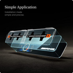 Folie protectie display cu aplicator pentru Mercedes E-CLASS 2020 / 2021, SPIGEN GLAS.TR ”EZ FIT” - Img 4