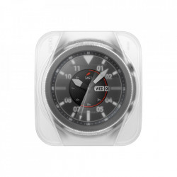 Folie sticla transparenta cu sistem de montare Spigen GLAS.tR EZ FIT Samsung Galaxy Watch 3 (45mm) 2-Pack - Img 7