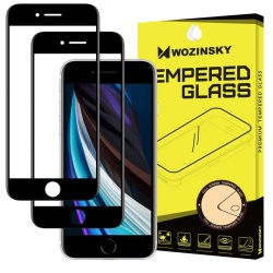 Folie Sticla Wozinsky, 2 x Tempered Glass 9H, Full Glue, pentru iPhone 7/8/SE 2, Negru - Img 3