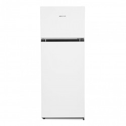 Frigider cu doua usi Heinner HF-205F+, 205 l, Clasa F, IIluminare LED, 3 rafturi de sticla, H 143.4 cm, Alb