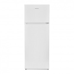 Frigider cu doua usi Heinner HF-V213F+ , 212 l, Clasa F, Control mecanic, Termostat reglabil, H 144 cm, Alb