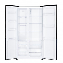 Frigider side by side Heinner HSBS-H442NFBKE++, 436 l, No Frost, Display, Functie Smart, Congelare si racire rapida, Clasa E, H 176.5 cm, Negru - Img 2