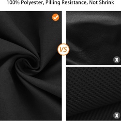 Fundal Foto Negru 2 x 3 Metri din material textil, Set Complet cu 4 Cleme cu Arc și 4 Clipsuri Anti-Șifonare pentru Portrete, Studio și Streaming - Img 3