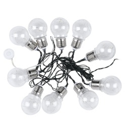GHIRLANDA SOLARA LED 1W X 10 IP44 3000K - Img 2