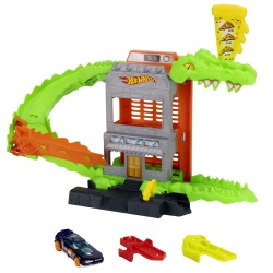 HOT WHEELS CITY PISTA INAMICILOR ATACUL CROC PIZZA - Img 3