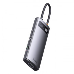 HUB 7 in 1 USB Type C Docking Station - 1 x HDMI / 1 x VGA / 3 x USB 3.2 Gen. 1/1 x Power Delivery / 1 x RJ-45 Ethernet Gray (WKWG040013) - Img 7