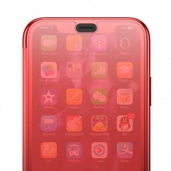 Husa Book, Baseus Touchable, TPU gel + sticla securizata, pentru iPhone XR, rosu - Img 3