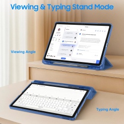 Husă de Protecție Fintie Slim Translucent pentru Lenovo Idea Tab 11 Inch (2025) și Tab K11 Gen 2 (Modele TB-336FU / TB-336ZU), Spate Mat Translucid, Suport pentru Stylus, Design Ușor și Ergonomic - Img 2