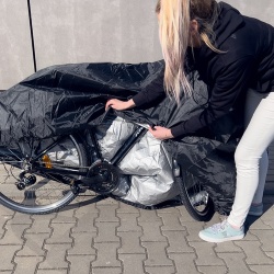 Husă impermeabilă pentru grătar, husă pentru bicicletă, husă pentru bicicletă, husă pentru mobilier de grădină, husă XXL, neagră - Img 2