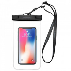 Husa Impermeabila Spigen A600 pentru Telefoane 7.0 inch - Negru/Transparent