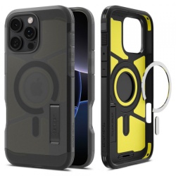 Husa MagSafe pentru Apple iPhone 16 Pro, Spigen, Tough Armor, Neagra Satinata