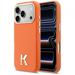 Husa MagSafe pentru Apple iPhone 17 Pro, Karl Lagerfeld, Karl Head Logo, Portocalie