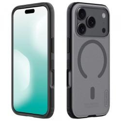 Husa MagSafe pentru Apple iPhone 18 Pro / 17 Pro, Nillkin, Super Shield Pro, Neagra Transparenta