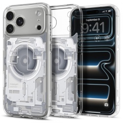 Husa MagSafe pentru Apple iPhone 18 Pro Max / 17 Pro Max, Spigen, Ultra Hybrid Zero One, Alba ACS12126
