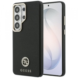 Husa MagSafe pentru Samsung Galaxy S26 Ultra S948, Guess, Rhinestone Round Logo, Neagra