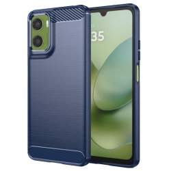 Husa pentru Motorola Moto G06 Power / G06, Techsuit, Carbon, Albastra