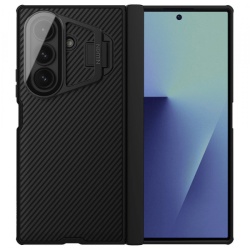 Husa pentru Samsung Galaxy Z Fold7 F966, Nillkin, CamShield Prop with Transparent Lens Cover, Neagra