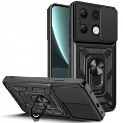 Husa pentru Xiaomi Redmi Note 14 5G, Techsuit, Carbon Shield Pro, Neagra, Resigilata
