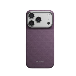 Husa Pitaka pentru iPhone 18 Pro, Edge Case, PitaTap™, PTK Weaving - Charoite Purple
