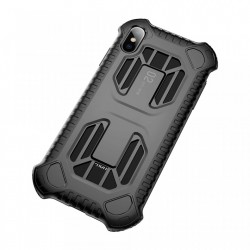 Husa protectie cu gauri pentru ventilatie, Baseus Cold Front, pentru iPhone XR, negru - Img 3