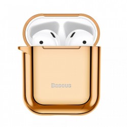 Husa protectoare din gel silica , Baseus pentru Apple Airpods , auriu - Img 5