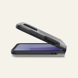 Husa Spigen Cyrill Color Brick pentru Samsung Galaxy Z Flip 4 - gri mat - Img 3